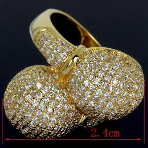 Latest Square Design Lady Luxury Party Rings Aaa..