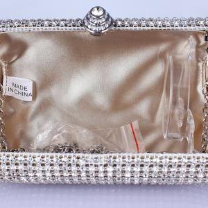 Full Crystal Evening Clutch Bag Design With 120 Cm..