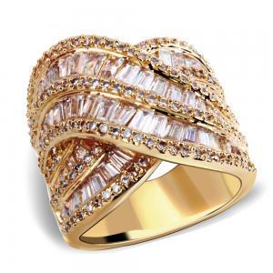 Luxury Big Zircon Rings For Women Paved With Aaa..
